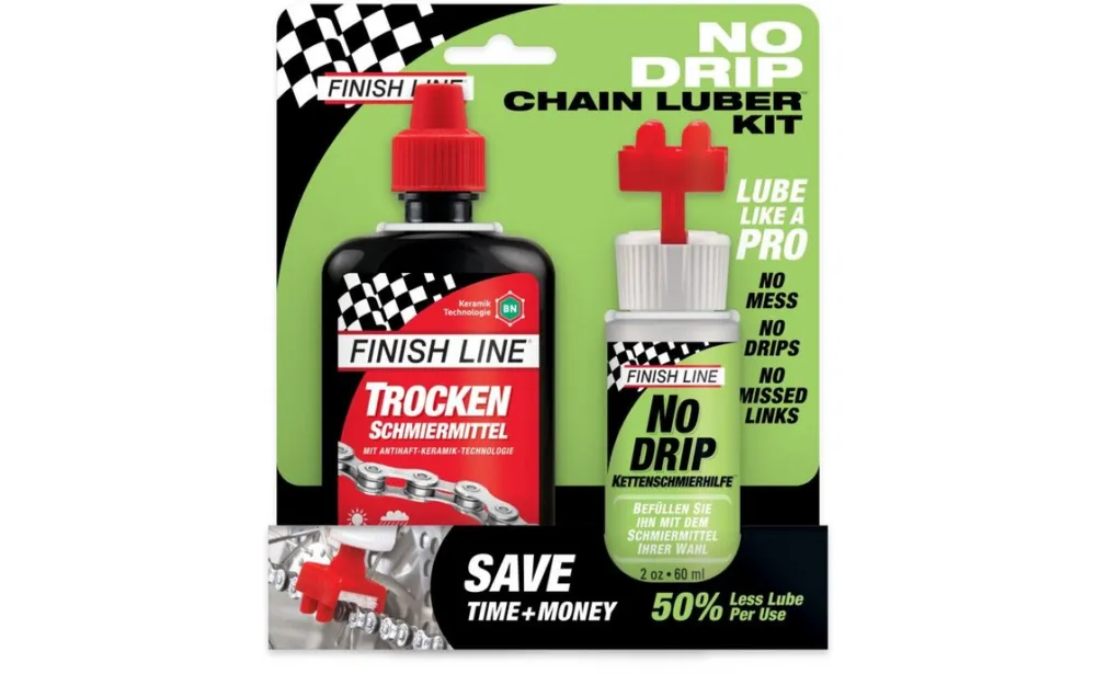 Direkt Vom Hersteller Finish Line NoDripChainLuber Combo 120ml Wet Lube