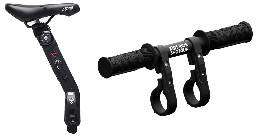 Schnäppchen Kids Ride Shotgun 2.0 MTB Front Kindersitz/Lenker Combo Set black