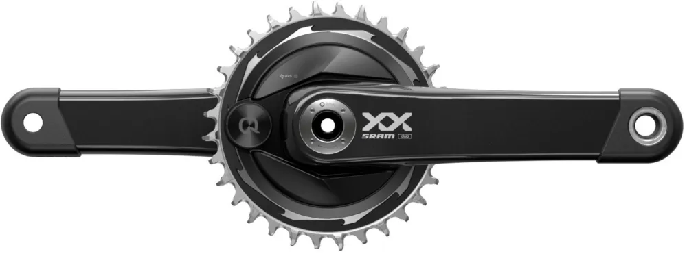 SRAM Quarq XX Eagle AXS T-Type DUB Powermeter Kurbelgarnitur 32Z 12-fach Thread Mount schwarz Günstig