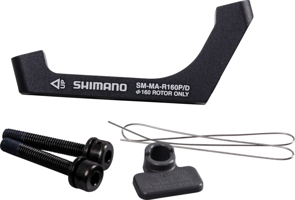 Aktuell Shimano Flat Mount Road Scheibenbremsadapter PM/FM 160mm hinten