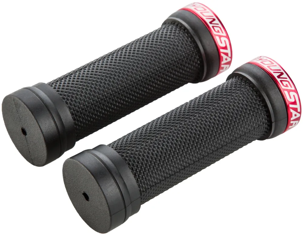 Meistverkauft Reverse Youngstar Single Lock-On Griffe Ø28mm 98mm Kinder schwarz/rot