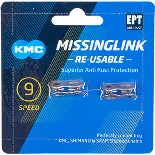 Meistverkauft KMC 9R EPT Missing Link Kettenverschlussglied 9-fach silber