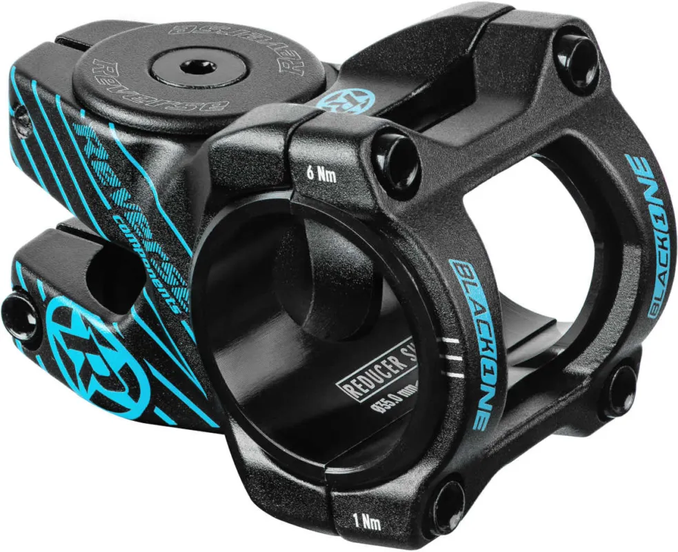 Reverse Black One D-2 Vorbau Ø35/31,8mm 0° schwarz/blau Bestpreis