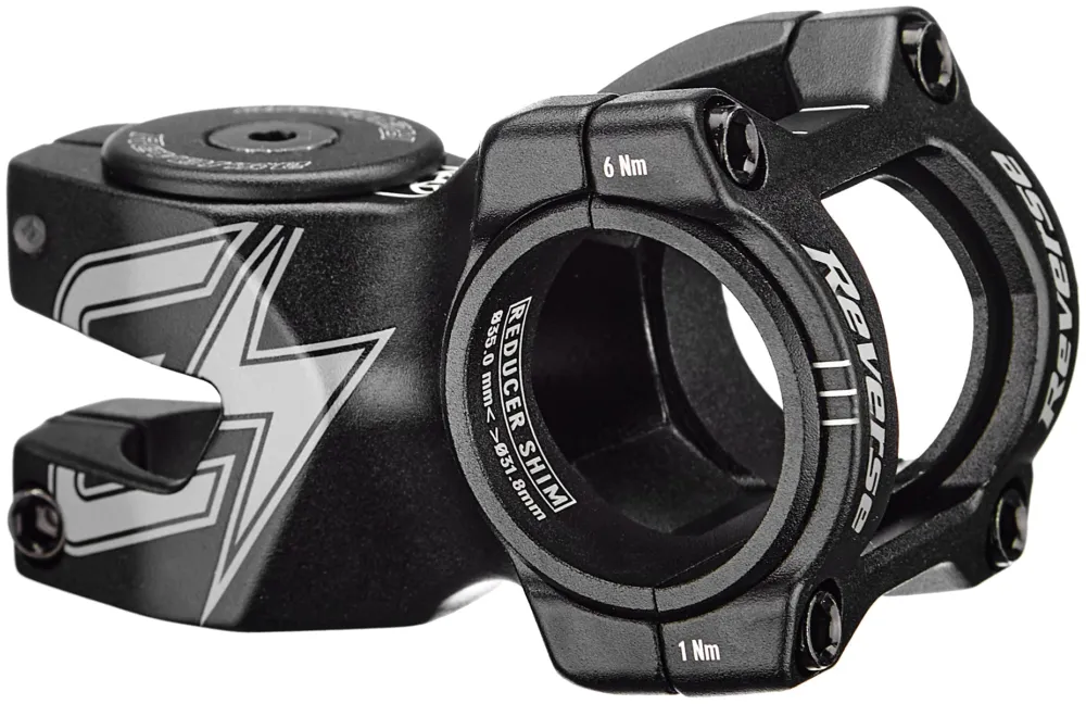 Markenprodukt Reverse E-Black ONE D-2 Vorbau Ø31,8/35mm schwarz/grau