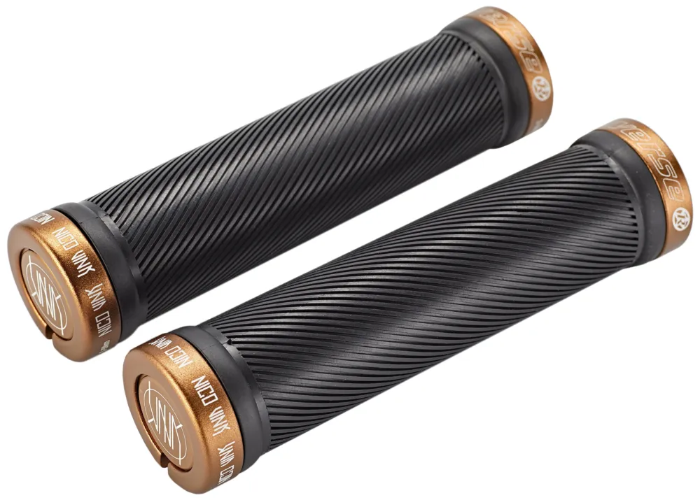 Neue Ware Reverse Nico Vink Signature Series Lock-On Griffe Ø30x130mm schwarz/braun
