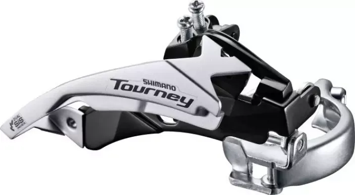 Bestseller Umwerfer Tourney FD-TY500 6/7-fach Top Swing 63-66° | Schelle - 34,9 mm, mit Adapter 31,8/28,6 mm