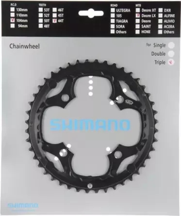 Must-Have Kettenblätter SLX FC-M660 Schwarz | | | | 44 Zähne