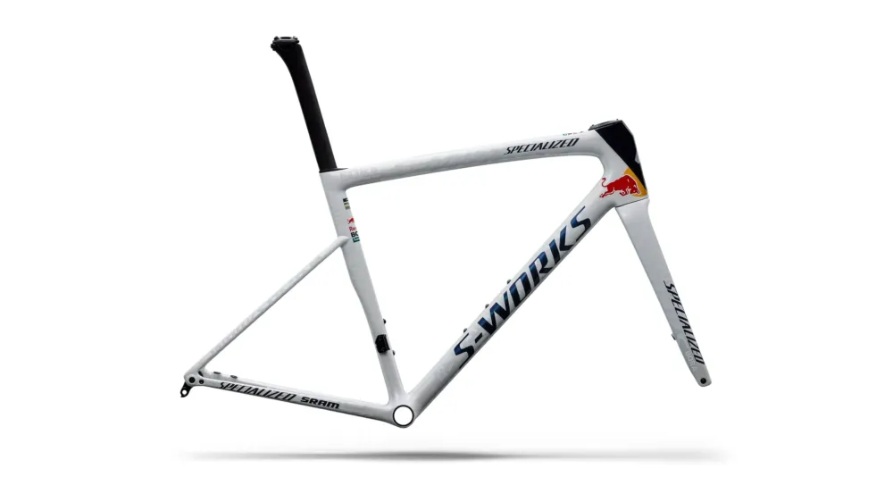Specialized S-Works Tarmac SL8 Team Replica Rahmen - RB Bora White / 61 cm Sichere Zahlung
