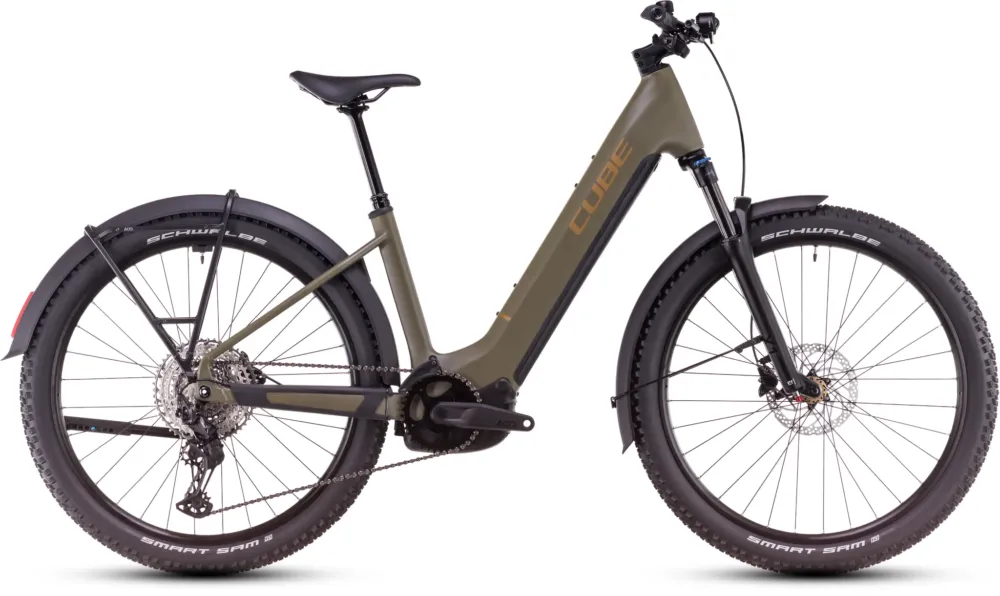 Cube Reaction Hybrid Pro 600 Allroad olive EE 2025 - M Kostenloser Rückversand