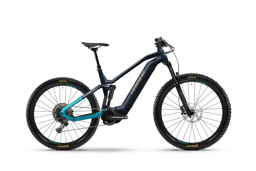 Gratis Versand Haibike ALLMTN 2 720 blue/cyan/caramel glänzend 2025 - L