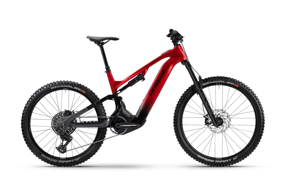 Preiswert Haibike ALLMTN CF 9 800 red/black/platinum glänzend 2025 - S