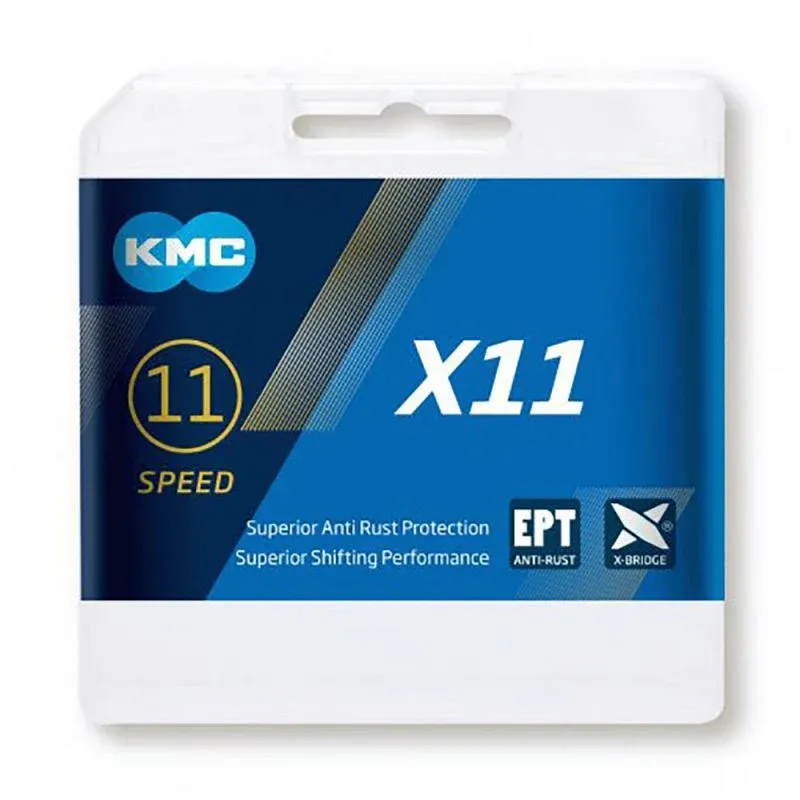 KMC Kette X11 EPT 11-fach 118 Gli. 1/2"x11/128" - schwarz Solange Der Vorrat Reicht