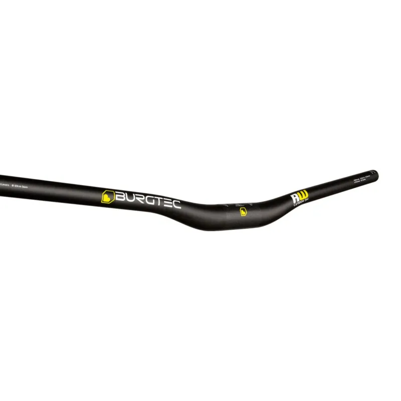 Top-Seller Burgtec Ride Wide Carbon DH - Black / 30mm | 35mm
