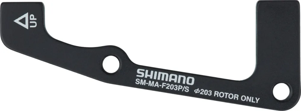 Markenprodukt Shimano Scheibenbremsadapter für 203 mm Scheibe - schwarz | VR IS auf PM