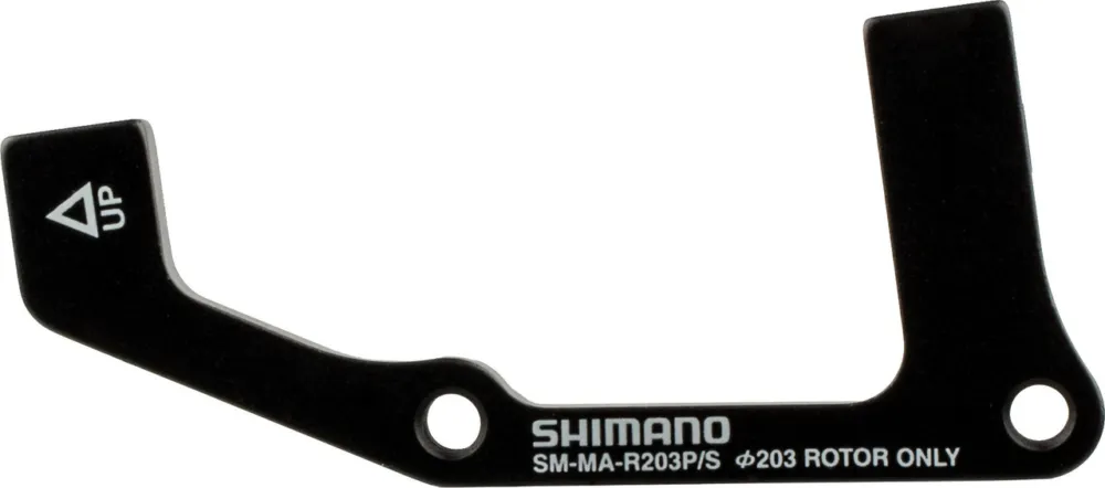 Billig Shimano Scheibenbremsadapter für 203 mm Scheibe - schwarz | VR IS auf IS