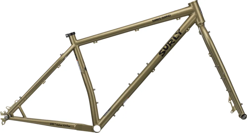 Surly Karate Monkey 27,5+/29" Rahmenkit - fools gold | S | 12 mm Steckachse | 47 mm | 1 1\\/8" Solange Der Vorrat Reicht