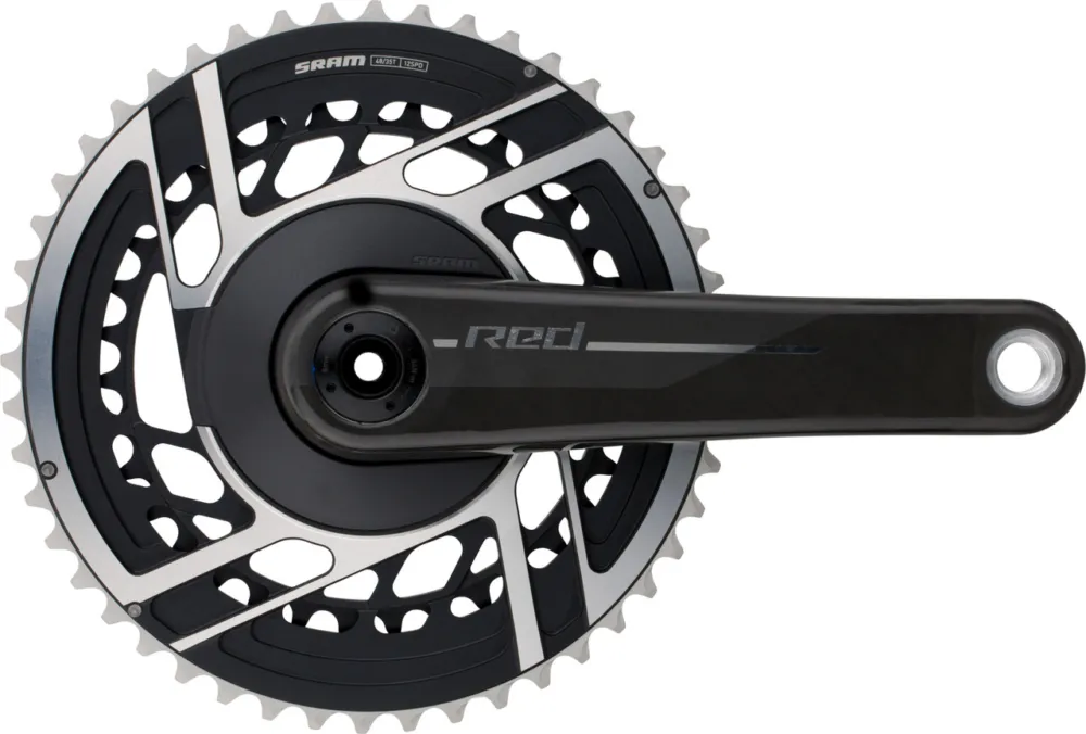 Preisreduziert SRAM Red E1 DUB 2x12-fach Carbon Kurbelgarnitur - natural carbon | 172,5 mm | 35-48