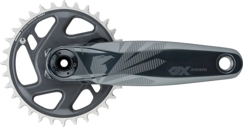 Günstig SRAM GX Eagle Boost DUB DM 12-fach Kurbelgarnitur - lunar | 175,0 mm | 32
