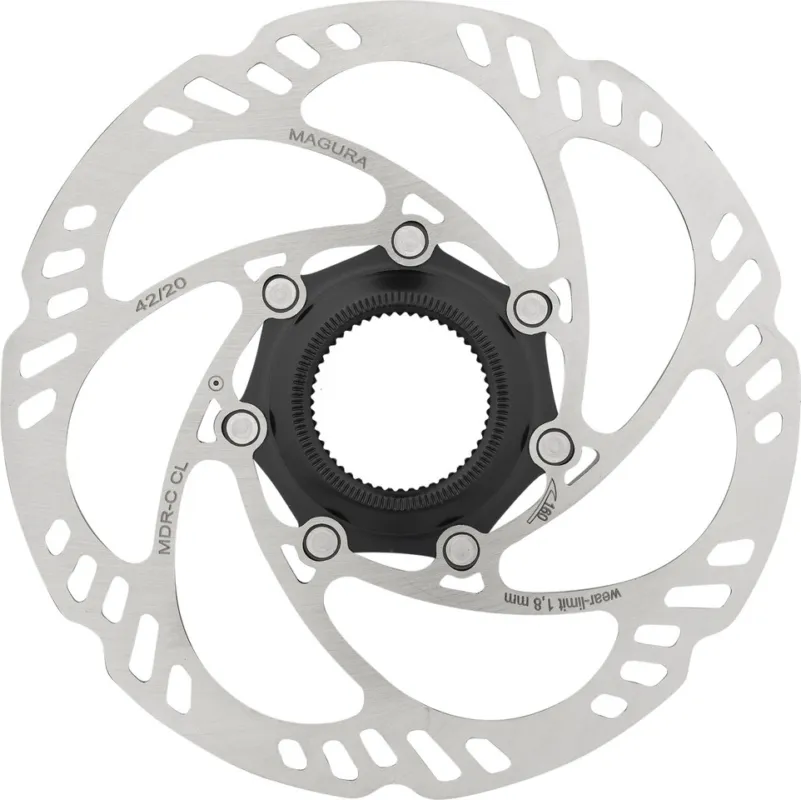 Top-Angebot Magura Bremsscheibe MDR-C CL Center Lock für Steckachse - silber | 160 mm