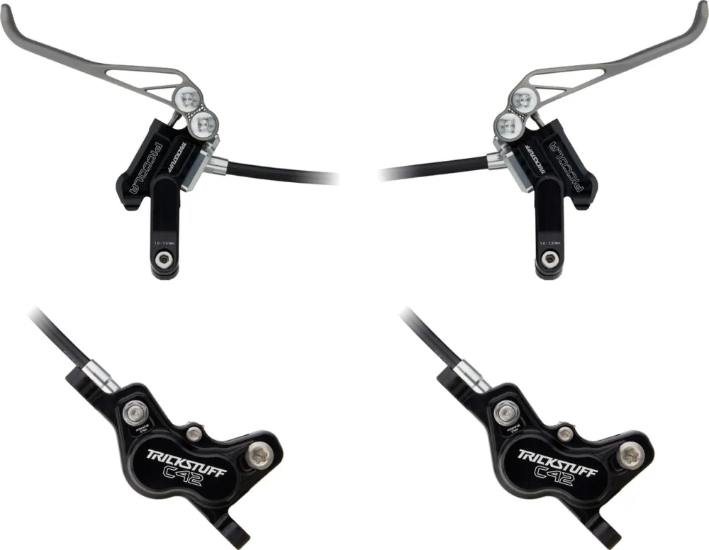 Trickstuff Piccola HD Titan v+h Set Scheibenbremse - schwarz-silber | links\\/rechts (seitenspezifisch ) | Set Top-Seller
