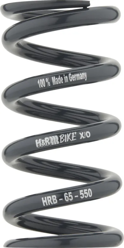 Kostenloser Rückversand H&R Bike Performance Spring Stahlfeder bis 65 mm Hub - schwarz | 475 lbs