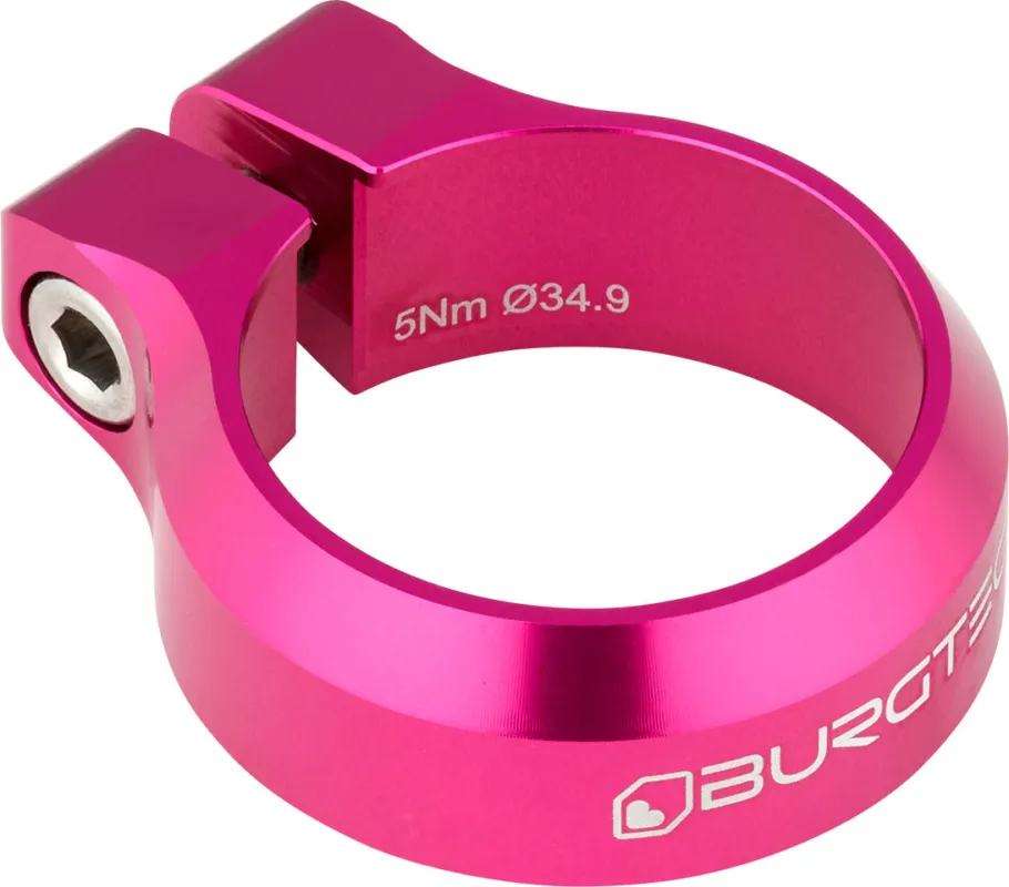 Ausverkauf Burgtec Sattelklemme - toxic barbie | 34,9 mm