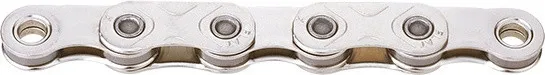 Kostenloser Versand KMC X-Flat Waxed 12-fach Kette - silber | 126