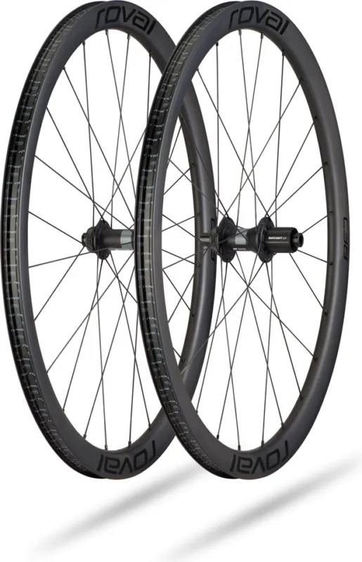 Expressversand Specialized Roval Rapide C38 Carbon Disc Center-Lock 28" Laufradsatz - black | 142 mm | 100 mm | Non Boost | Shimano Road | 28" | Non Boost