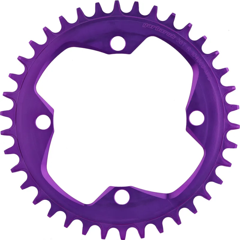 Garbaruk Kettenblatt Round 104 mm Lochkreis 1-fach - violet | 38 Z Kostenloser Versand