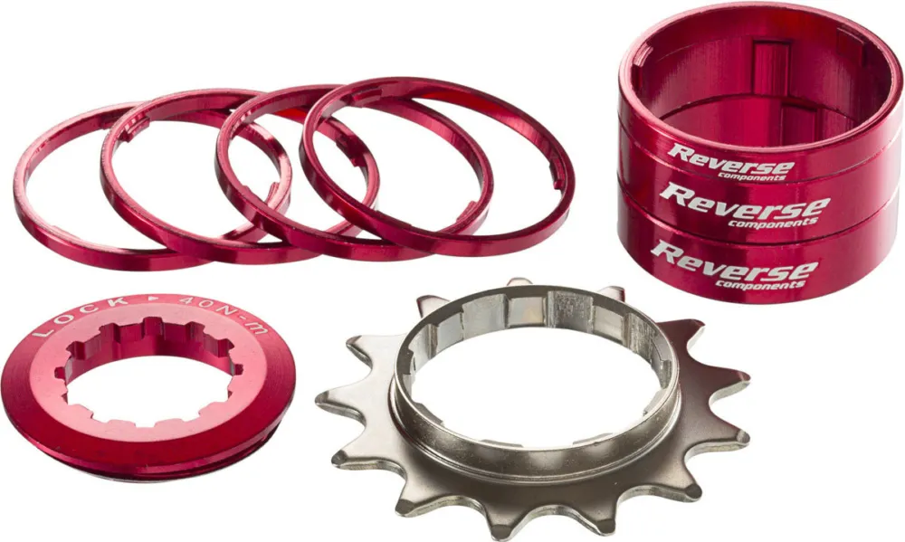 REVERSE Components HG Single Speed Kit 13T - red | einzelner Ritzel Neu