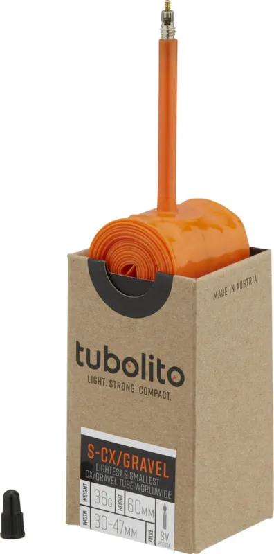 Mega-Angebot tubolito S-Tubo-CX/Gravel-All Schlauch 27.5"/28" - orange | 30-47 x 584-622 SV 60 mm