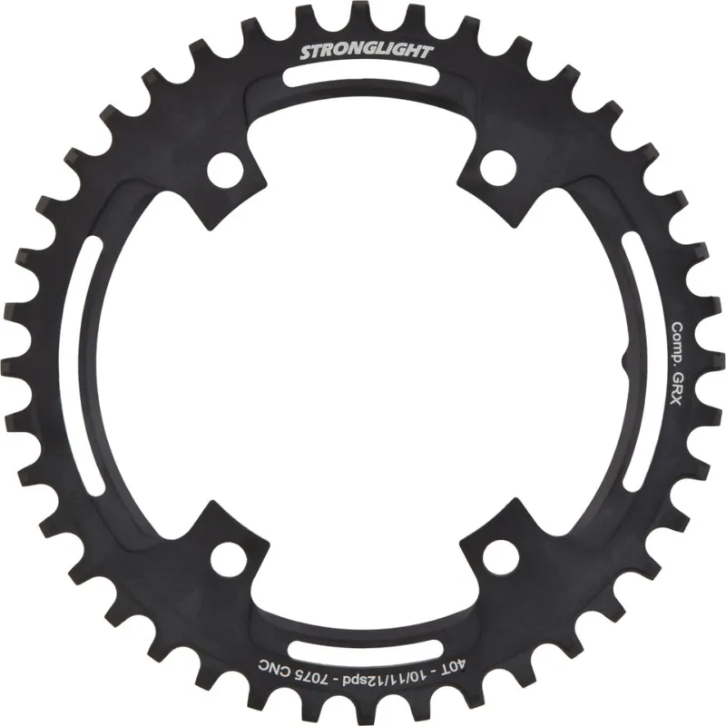 Stronglight Shimano GRX FC-RX600/610/810/820 Kettenblatt 10-/11-/12-fach - black | 46 | 46 Z Kostenloser Rückversand