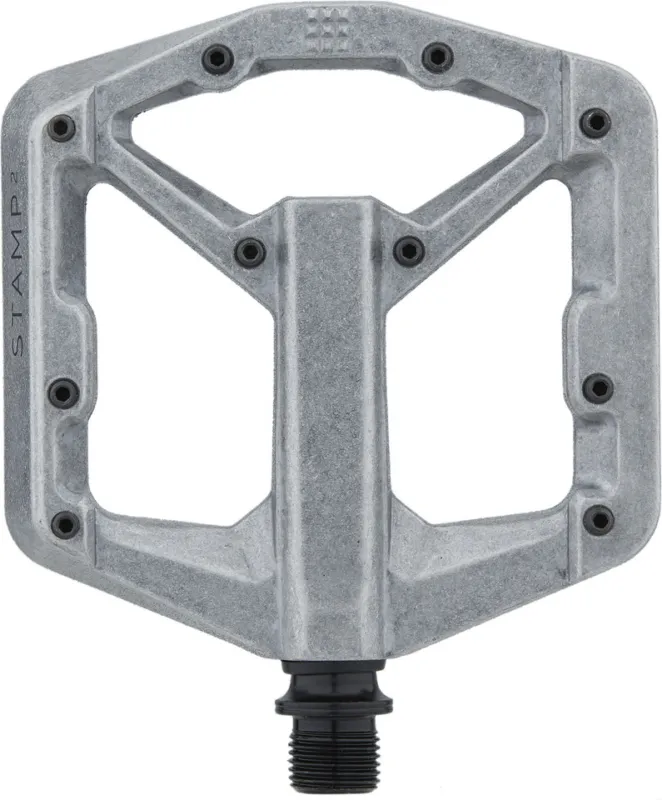 Neue Ware crankbrothers Stamp 2 Plattformpedale - raw silver | small
