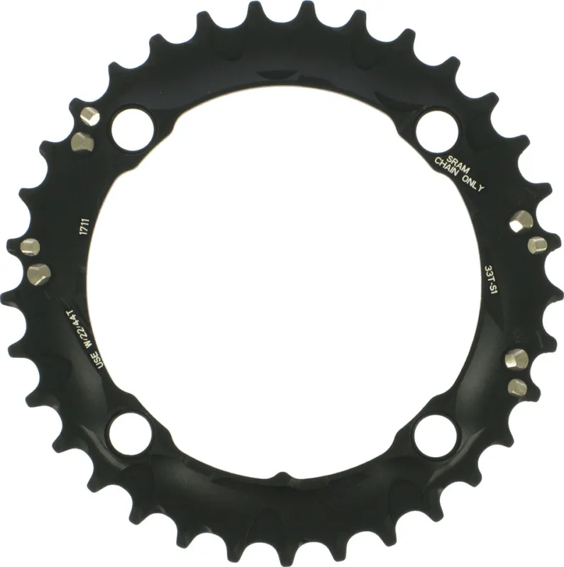 Truvativ Kettenblatt X0 / X9 / X7 / X5 MTB 4-Arm, 104 mm Lochkreis - schwarz | 38 Zähne Bestpreis
