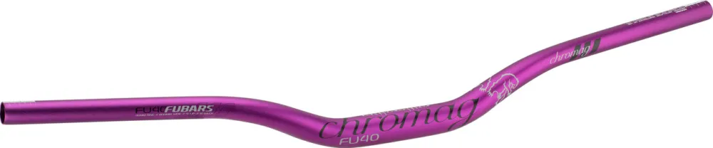 Heißes Angebot Chromag Fubars FU40 31.8 40 mm Riser Lenker - purple | 800 mm