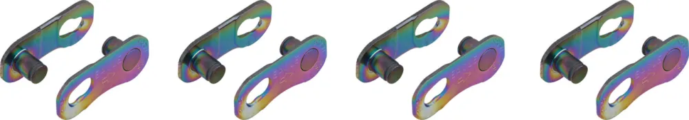 Billig SRAM PowerLock Kettenschloss für Eagle 12-fach - 4 Stück - rainbow