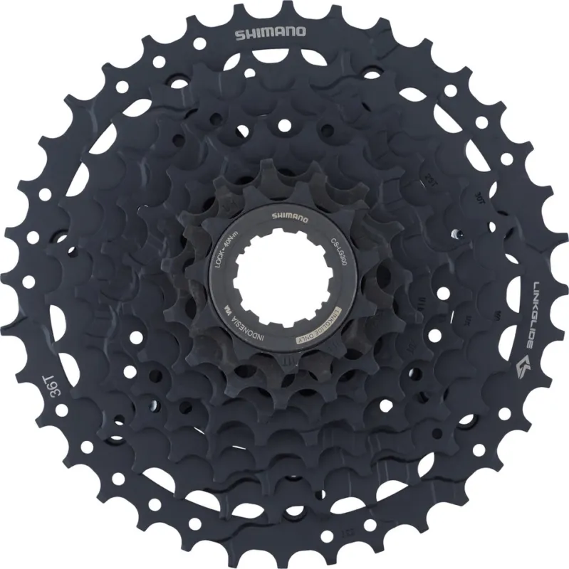 Shimano Kassette CS-LG300-9 Linkglide 9-fach - schwarz | 11-36 Geprüft