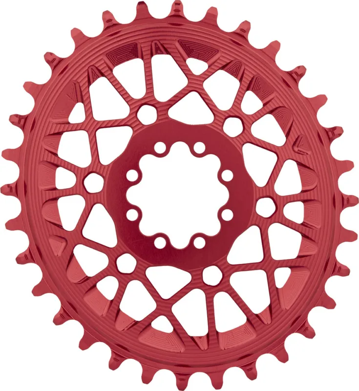 Sonderaktion absoluteBLACK Oval T-Type Kettenblatt für SRAM Transmission 3 mm Offset - red | 32 Z