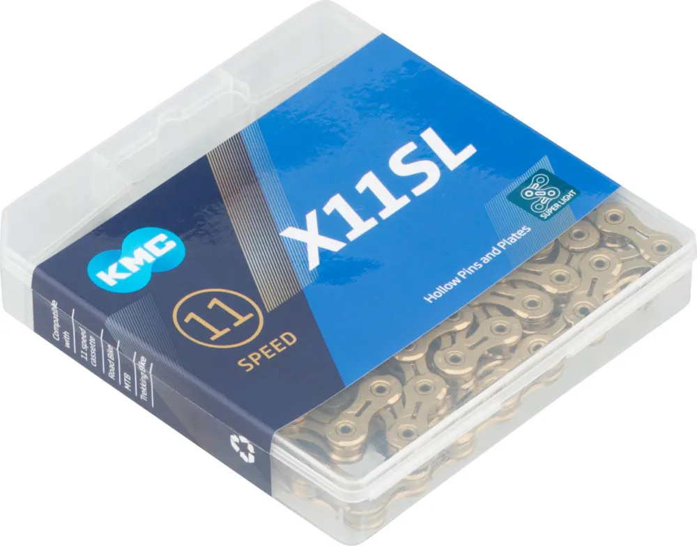 Jetzt Kaufen KMC X11SL Kette 11-fach - titan nitrid gold | 118