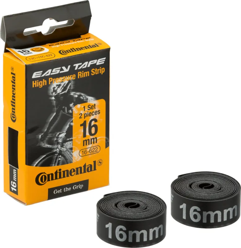 Continental EasyTape 15 bar High Pressure Felgenband-Set - schwarz | 16 mm Meistverkauft