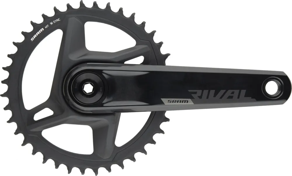 Echt SRAM Rival 1 Wide DUB 1x12-fach Kurbelgarnitur - black | 172,5 mm | 46