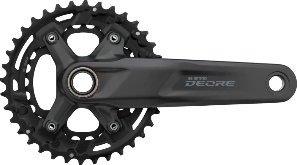 Neue Ware Shimano Deore Kurbelgarnitur FC-M4100-2 - schwarz | 170,0 mm | 26-36