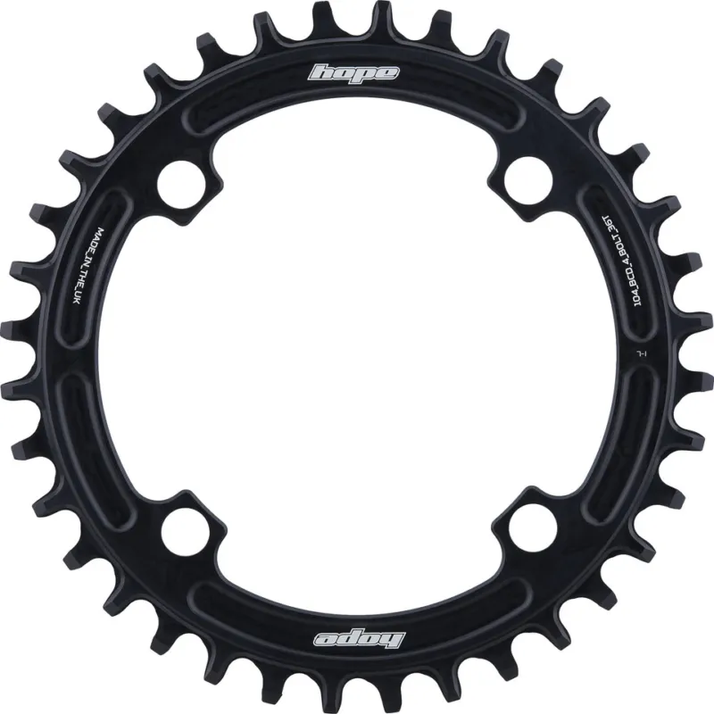 Direkt Vom Hersteller Hope R22 Kettenblatt 4-Arm 104 mm Lochkreis - black | 36 Z