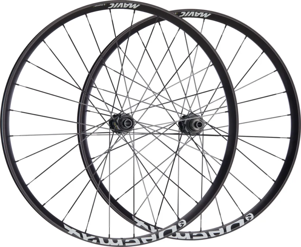 Ausverkauf Mavic E-Deemax Mullet Disc Center Lock 29" / 27,5" Laufradsatz - schwarz | 110 mm | Shimano Micro Spline | 148 mm | Boost | 29" (VR)/27,5" (HR) | Boost