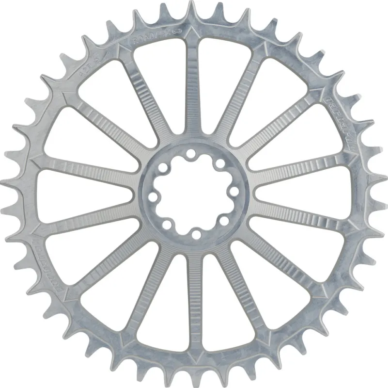 Preisknaller Garbaruk Kettenblatt Round AXS Road/CX SRAM Direct Mount 8-Loch 1-fach - silver | 42 Z