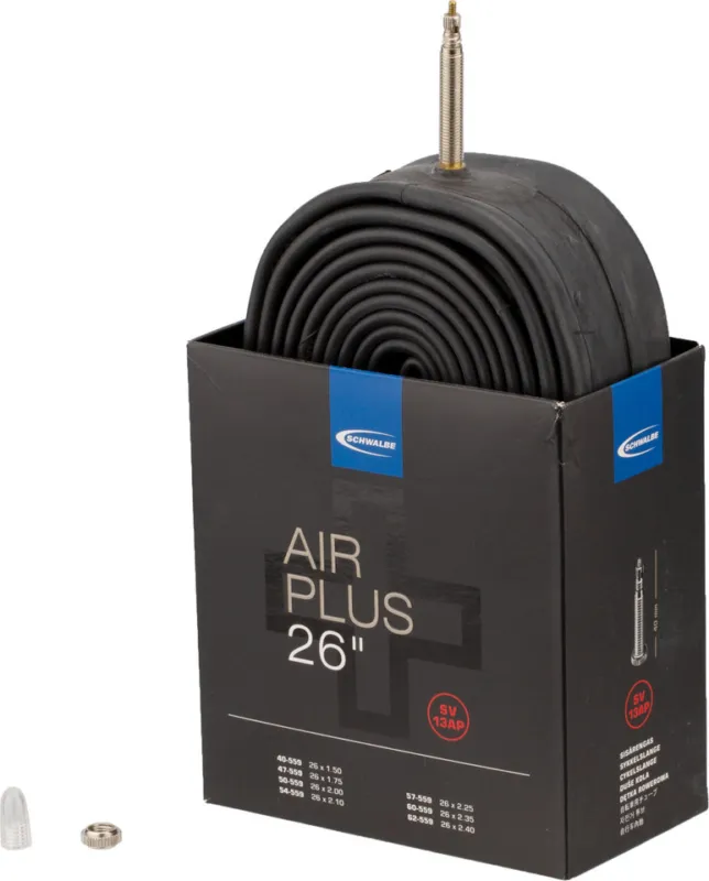 Schwalbe Schlauch 13 Air Plus für 26" - schwarz | 40-559 bis 62-559 | AV | 26 x 1,5-2,4 AV 40 mm | 40 mm Bestpreis