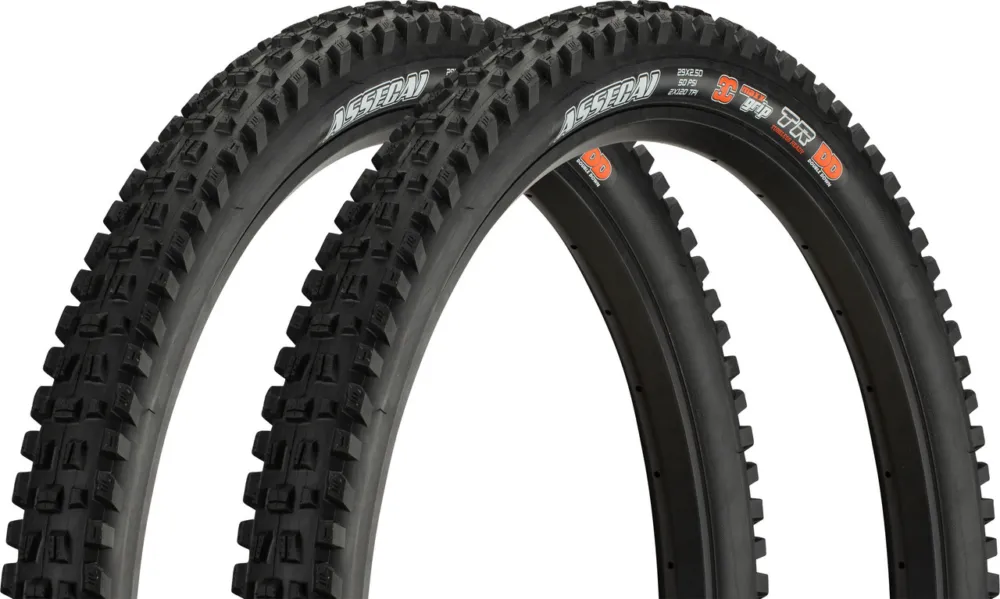 Must-Have Maxxis Assegai 3C MaxxGrip DD WT TR 29" Faltreifen 2er Set - schwarz | 29 " | 63 mm | 63-622 | 2.5 "