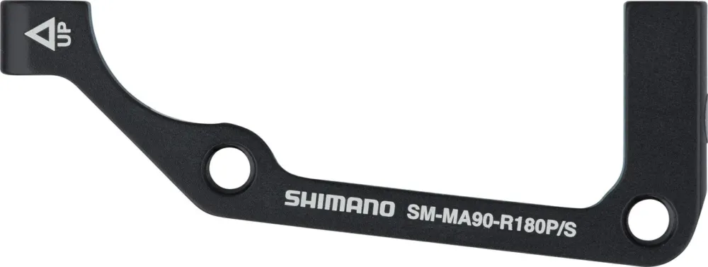 Shimano Scheibenbremsadapter XTR, XT für 180 mm Scheibe - schwarz | HR IS auf PM Super-Preis