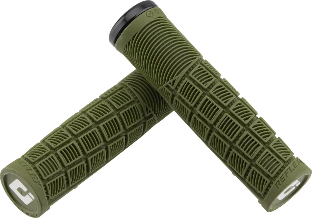 ODI Reflex Lock-On Lenkergriffe - army green | 135 mm Garantierte Lieferung