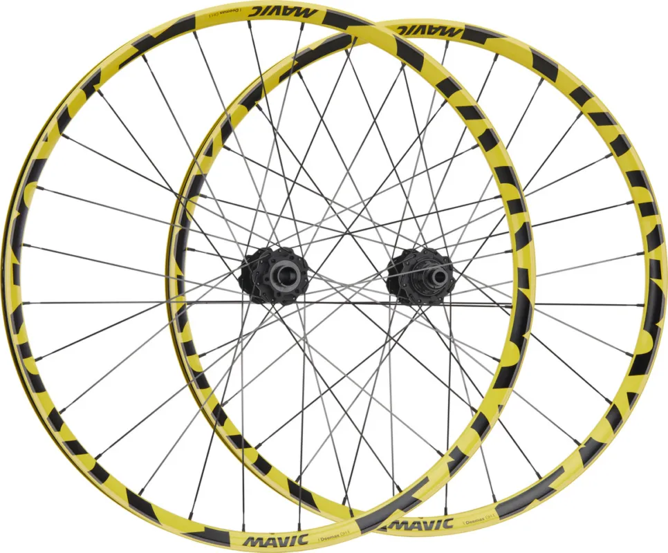 Günstig Mavic Deemax DH Yellow Limited Ed. Disc 6-Loch 29" / 27,5" Boost Laufradsatz - gelb | SRAM XD | Boost | 148 mm | 110 mm | Boost | 29" (VR)/27,5" (HR) | 110 mm | SRAM XD | 110 mm | 148 mm